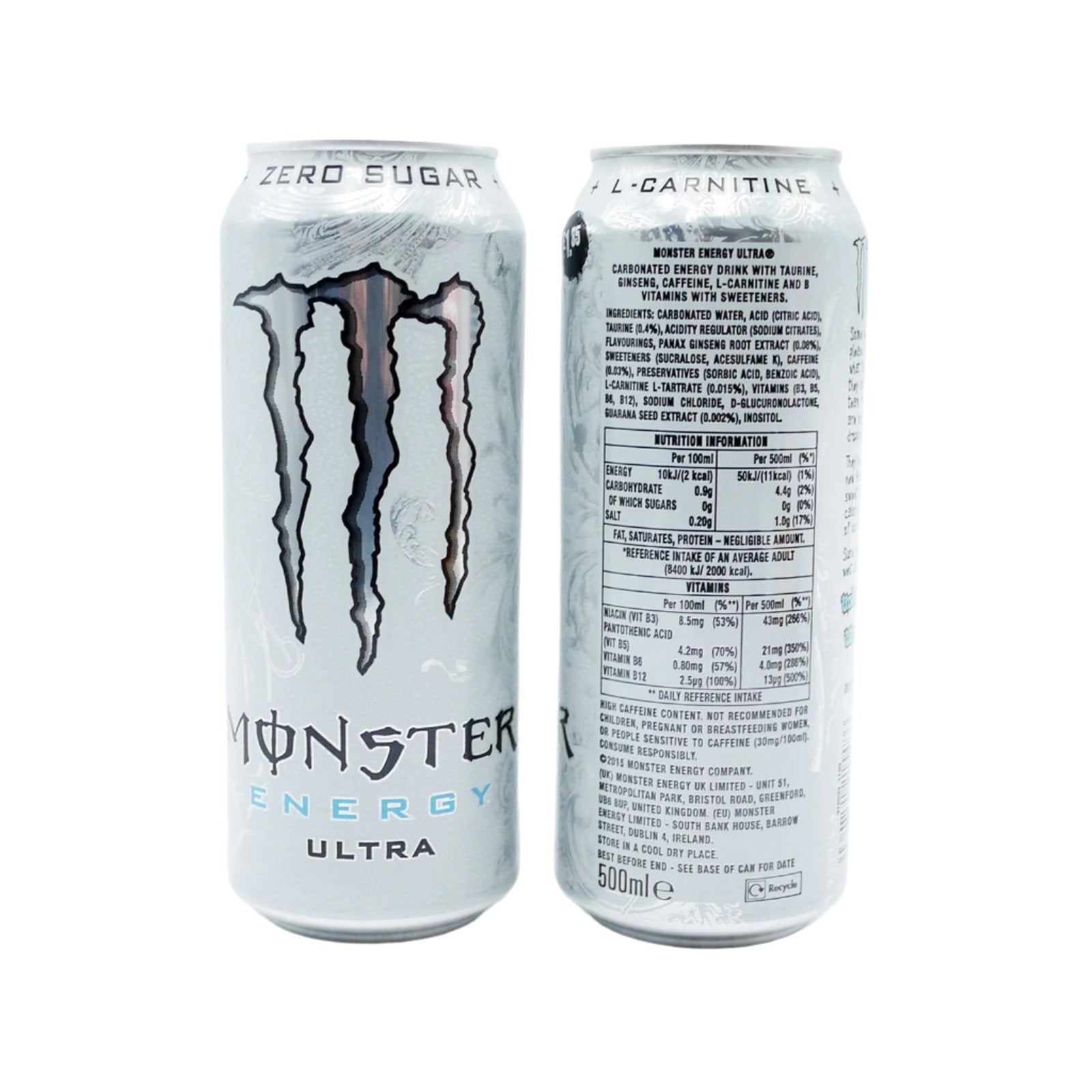 Monster Ultra Energy Drink 500ml With Zero Sugar