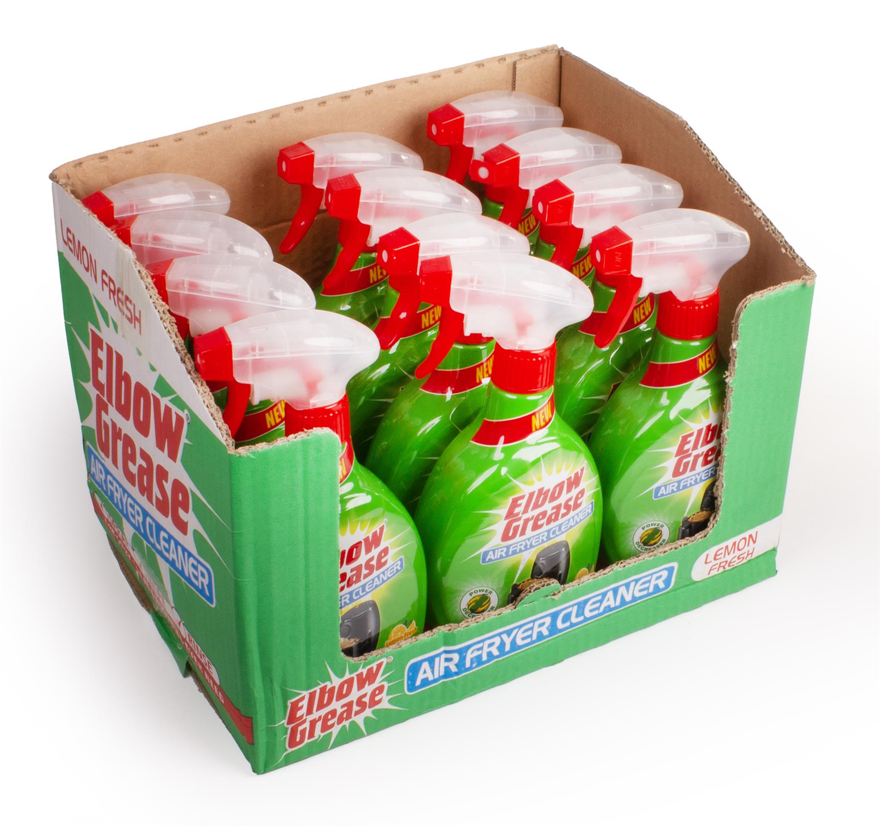 Elbow Grease Air Fryer Cleaner Spray,  Wipe, Rinse - Cuts Through Dirt, Grease & Grime (Lemon Fresh, 500ml)