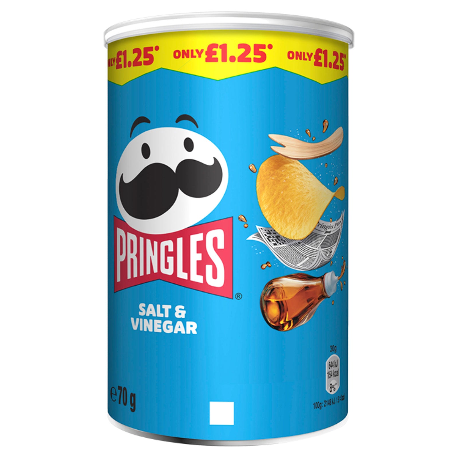 Pringles Salt & Vinegar Crisps 70g