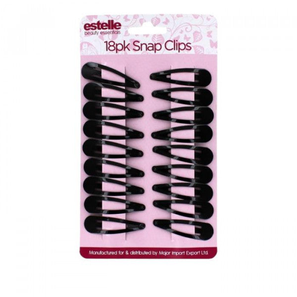 18PK Snap Hair Clips | High Quality Hair Care Product Online - Product Image