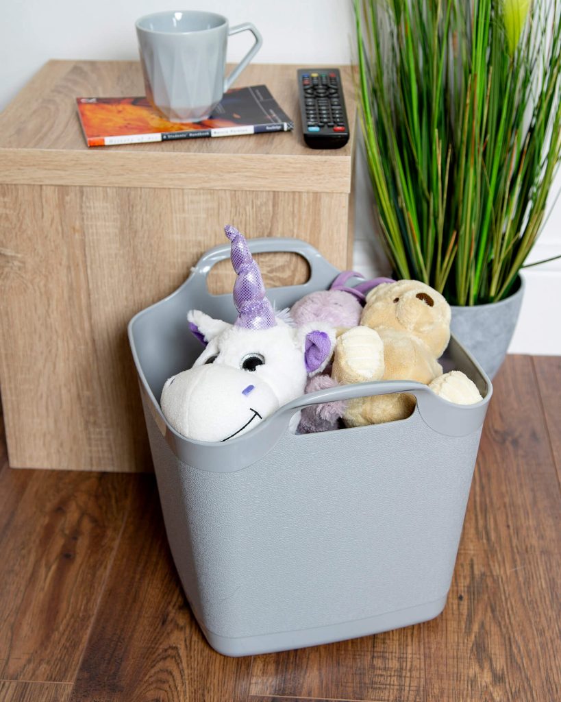 Wham Flexi Store 15 Litre Graduated Square Tub Cool Grey