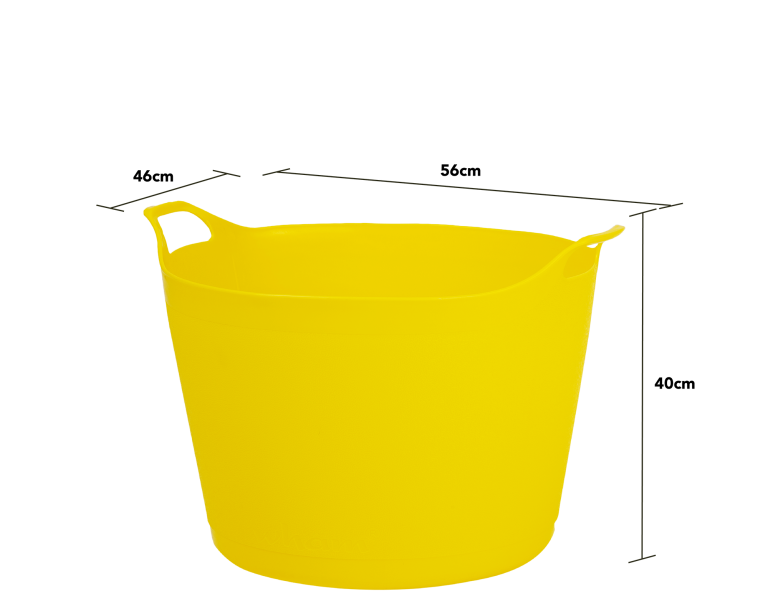 Flexi-Store 40L Graduated Round Tub Yellow