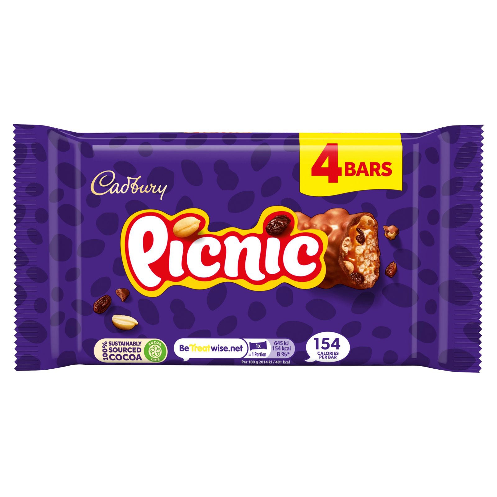 CADBURY Picnic 4 Pack 128g