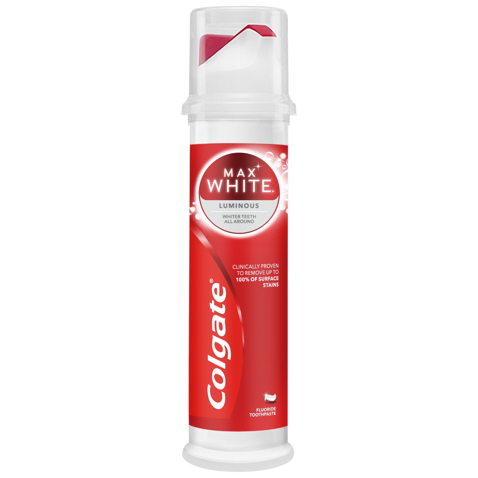 Colgate Toothpaste Max White Luminous Pump 100ml