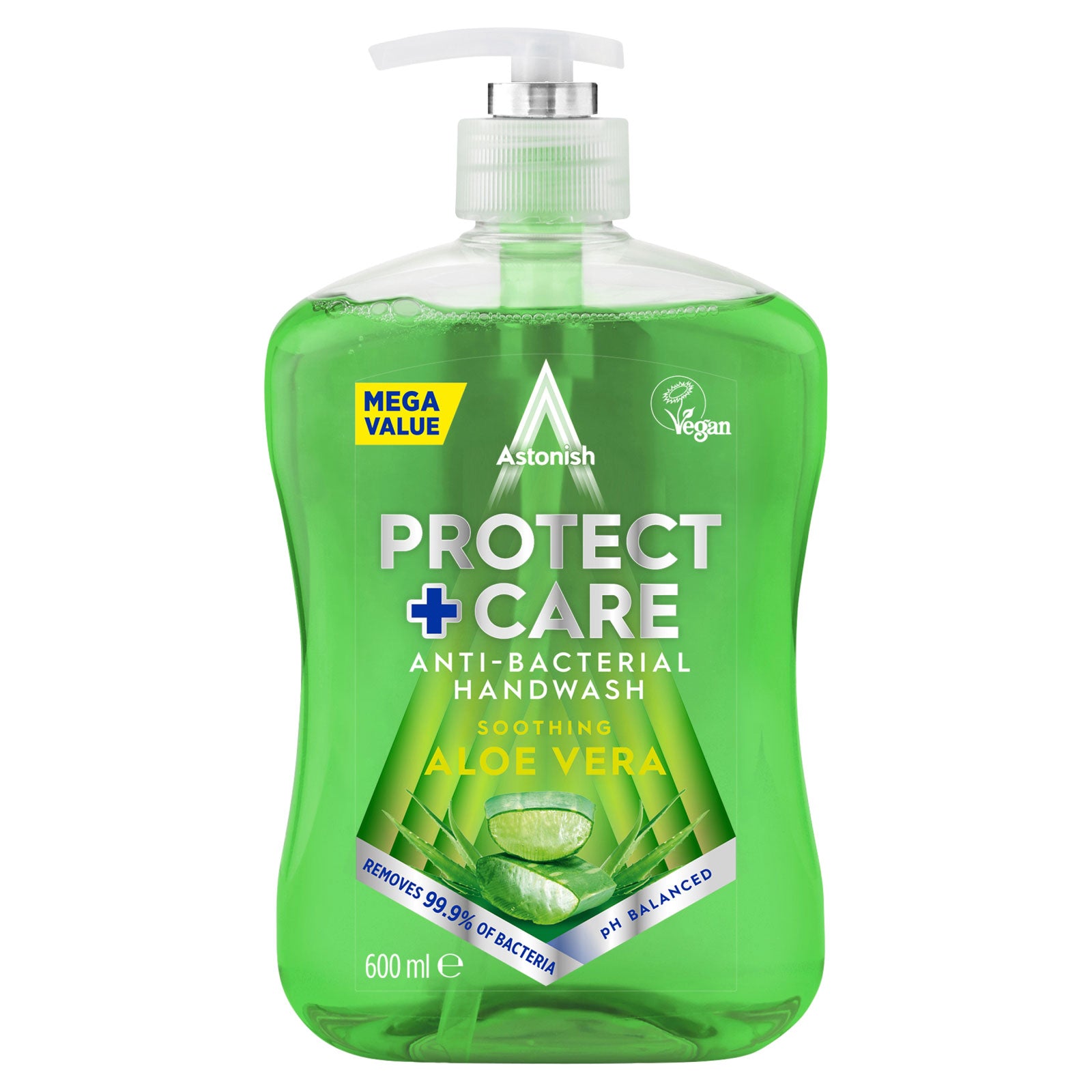 Astonish Aloe Vera Protect + Care Antibacterial Handwash 600ml