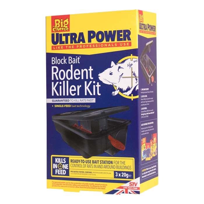 Big Cheese Ultra Power Block Bait2 Rat Killer