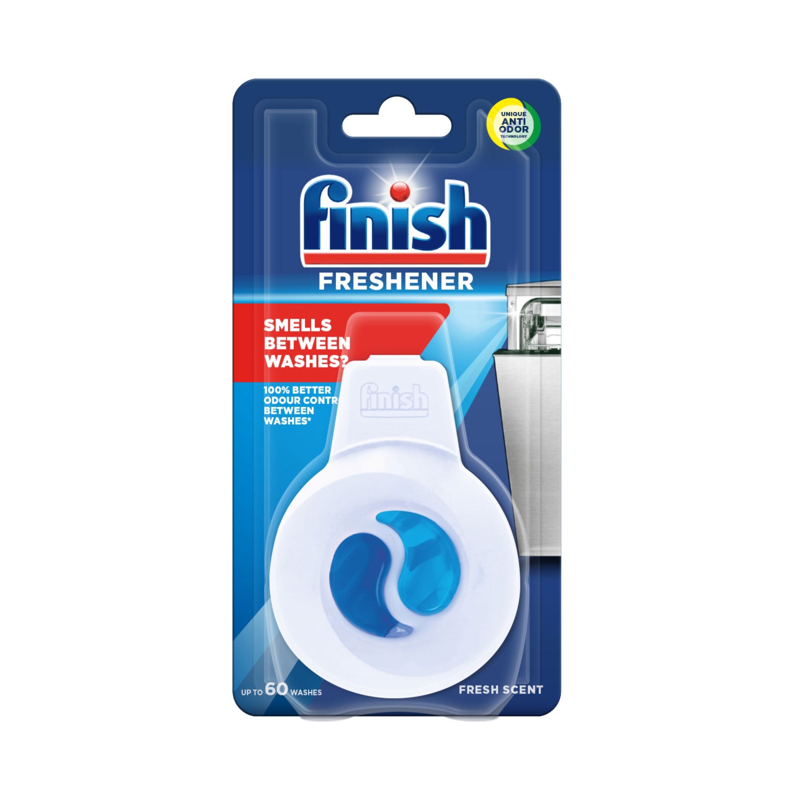 Finish Anti-Odour Dishwasher Freshener Upto 60 Washes.