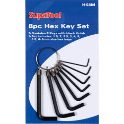 SupaTool Hex L Key Set 8 Piece