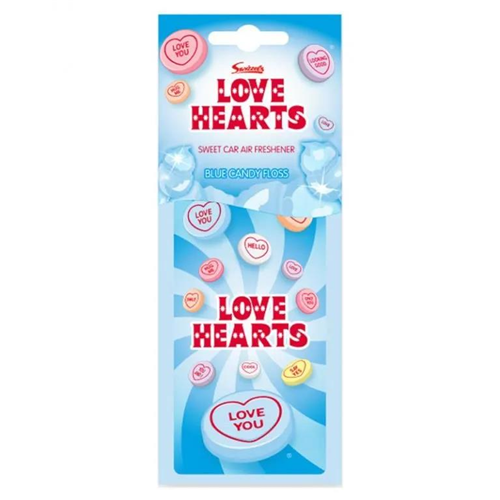 Love Hearts Blue Candy Floss Car A/F