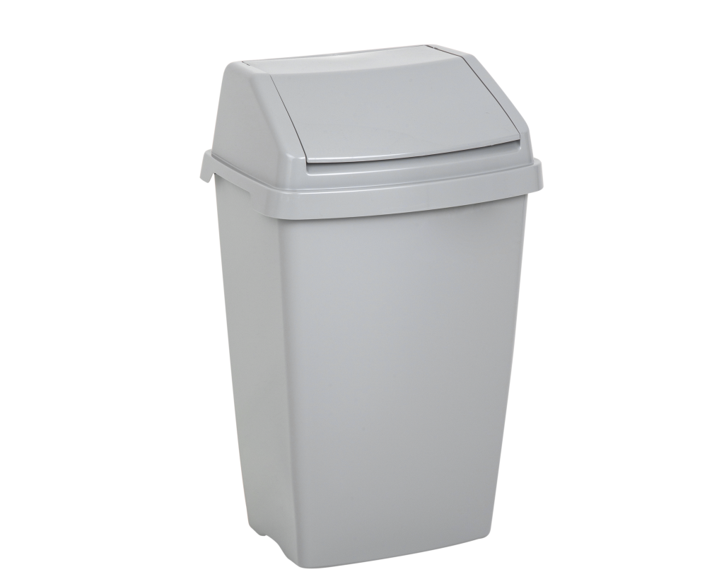 Wham Everyday 50L Lift Top Bin Cool Grey