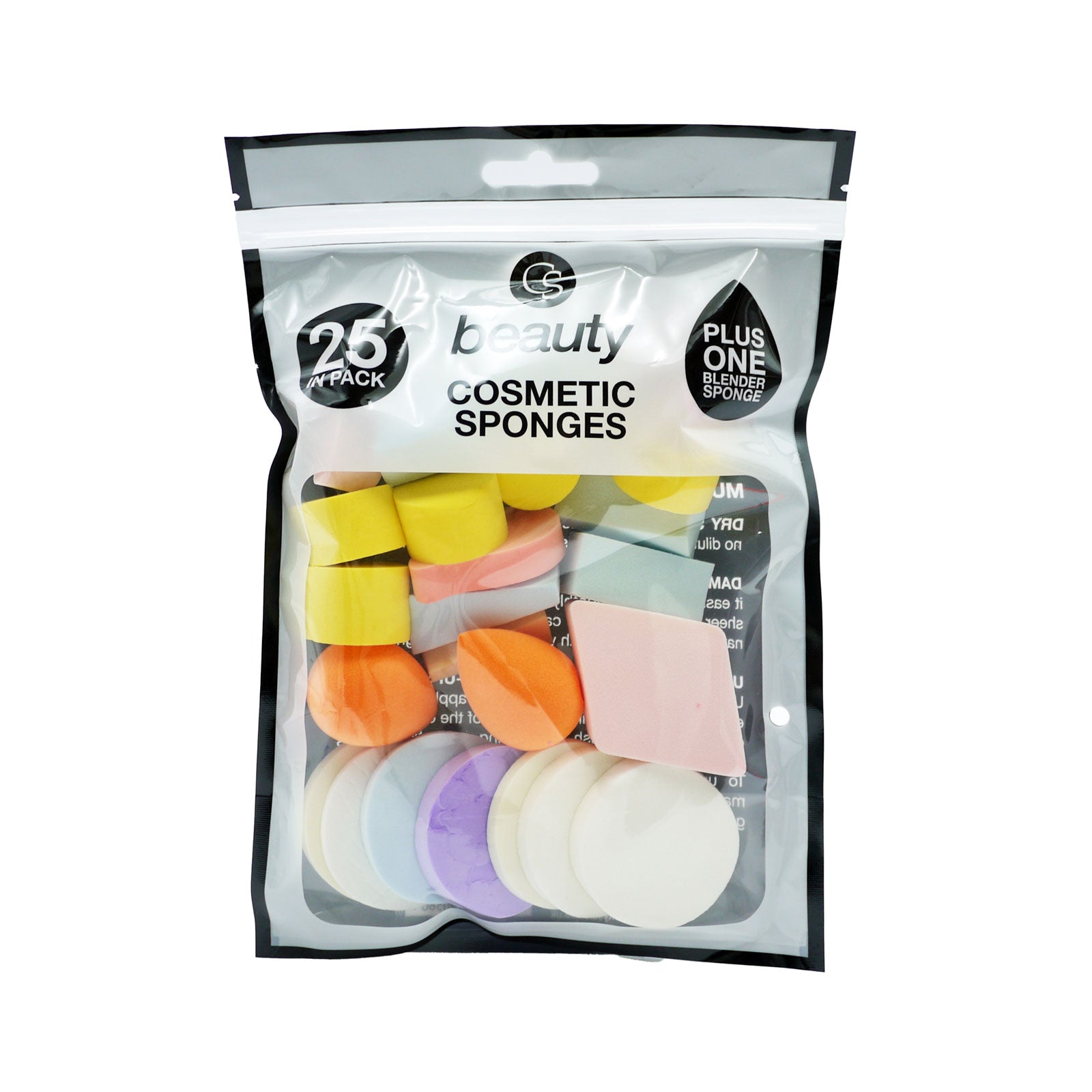 CS Beauty Cosmetics Sponges 25 Pack