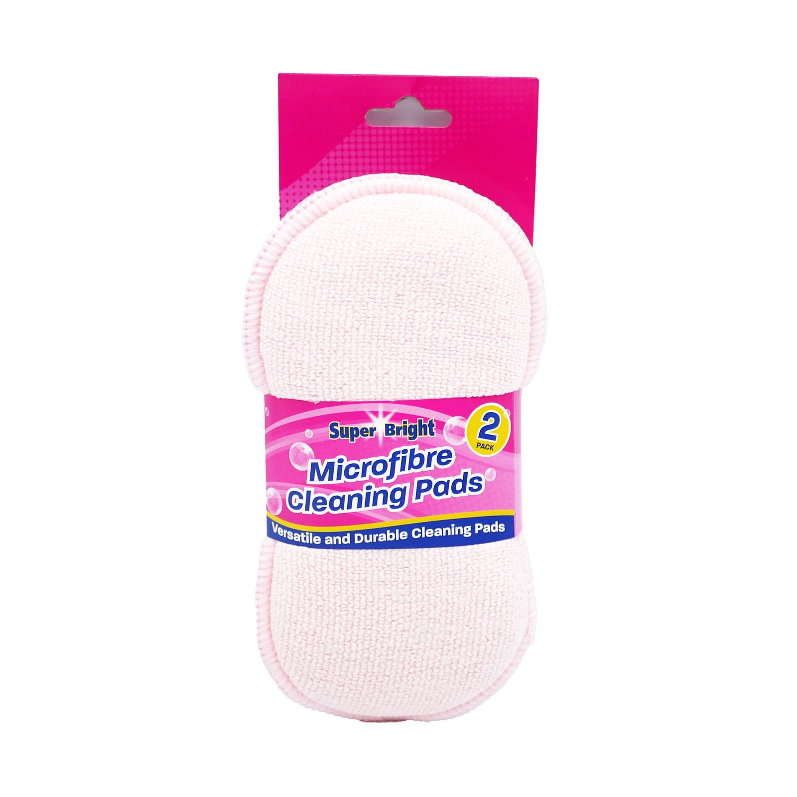 Super Bright Mircofibre Cleaning Pads 2 Pack