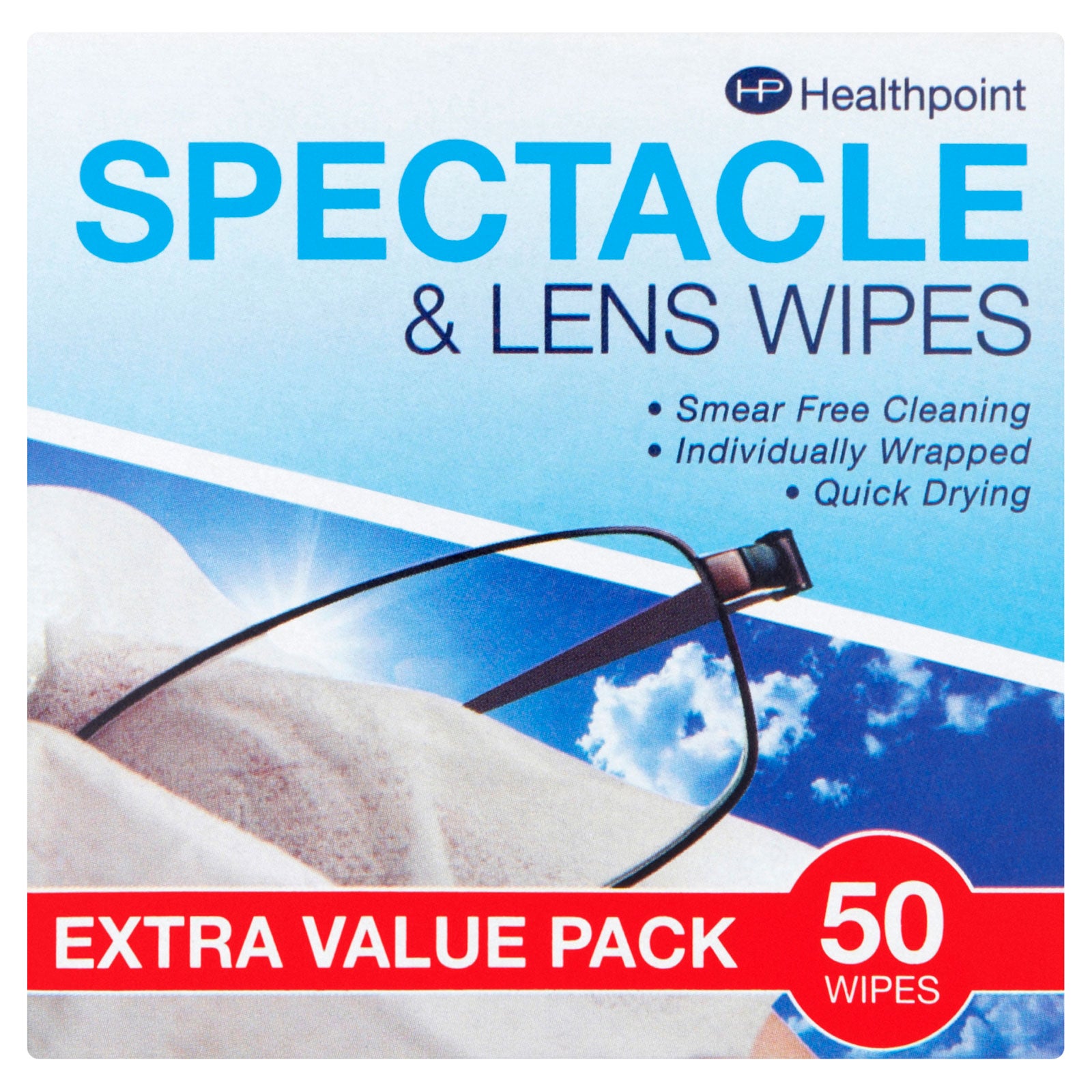 Healthpoint Spectacle Wipes 52 Wipes