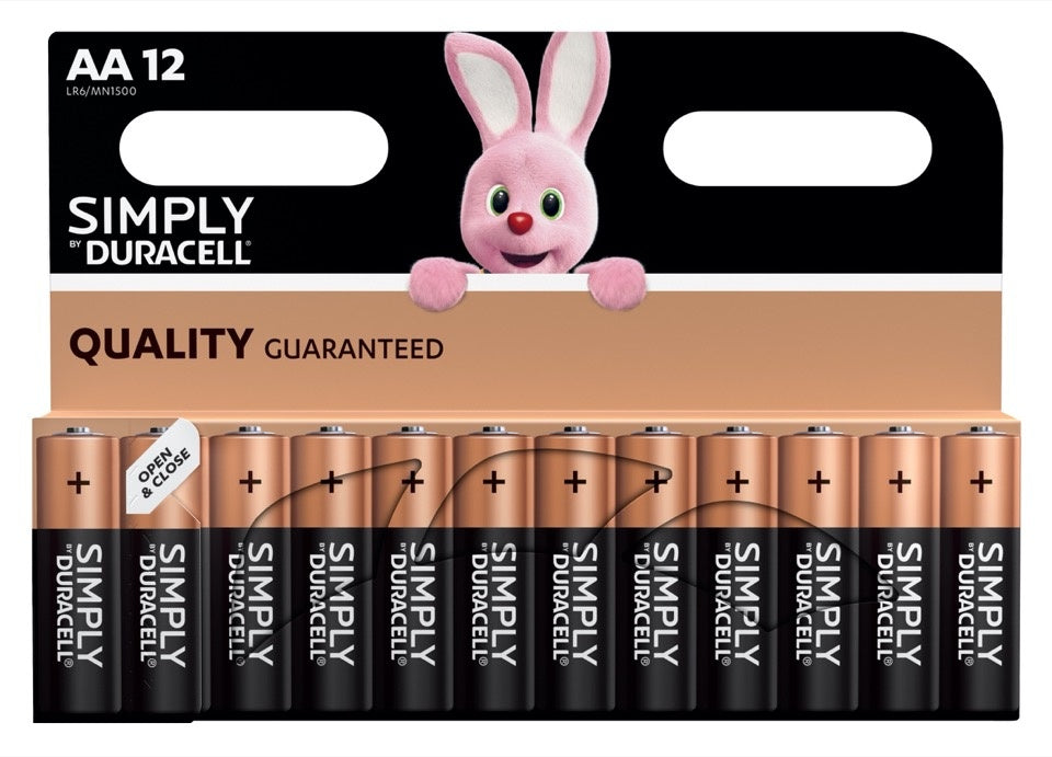 Duracell Simply Batteries AA Pack 12