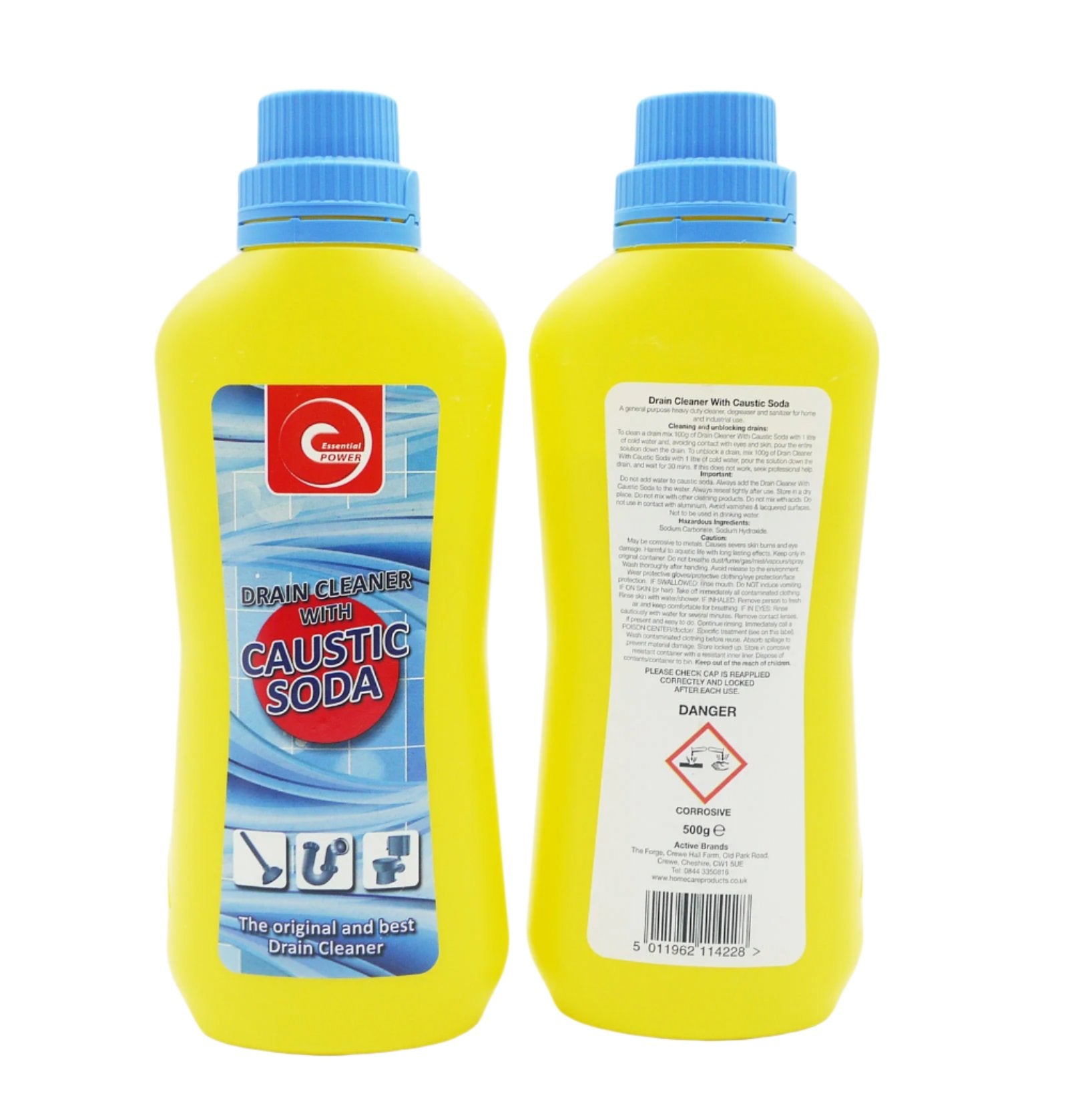 Essential Power Drain Cleaner With Caustic Soda 500g