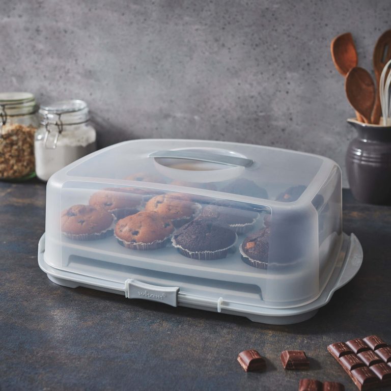 Wham® Cook Cupcake Caddy Aluminium/Clear