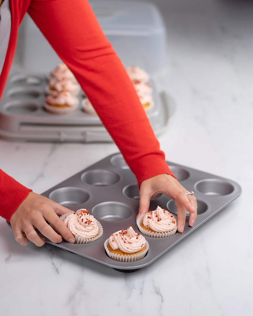 Wham® Cook Cupcake Caddy Aluminium/Clear