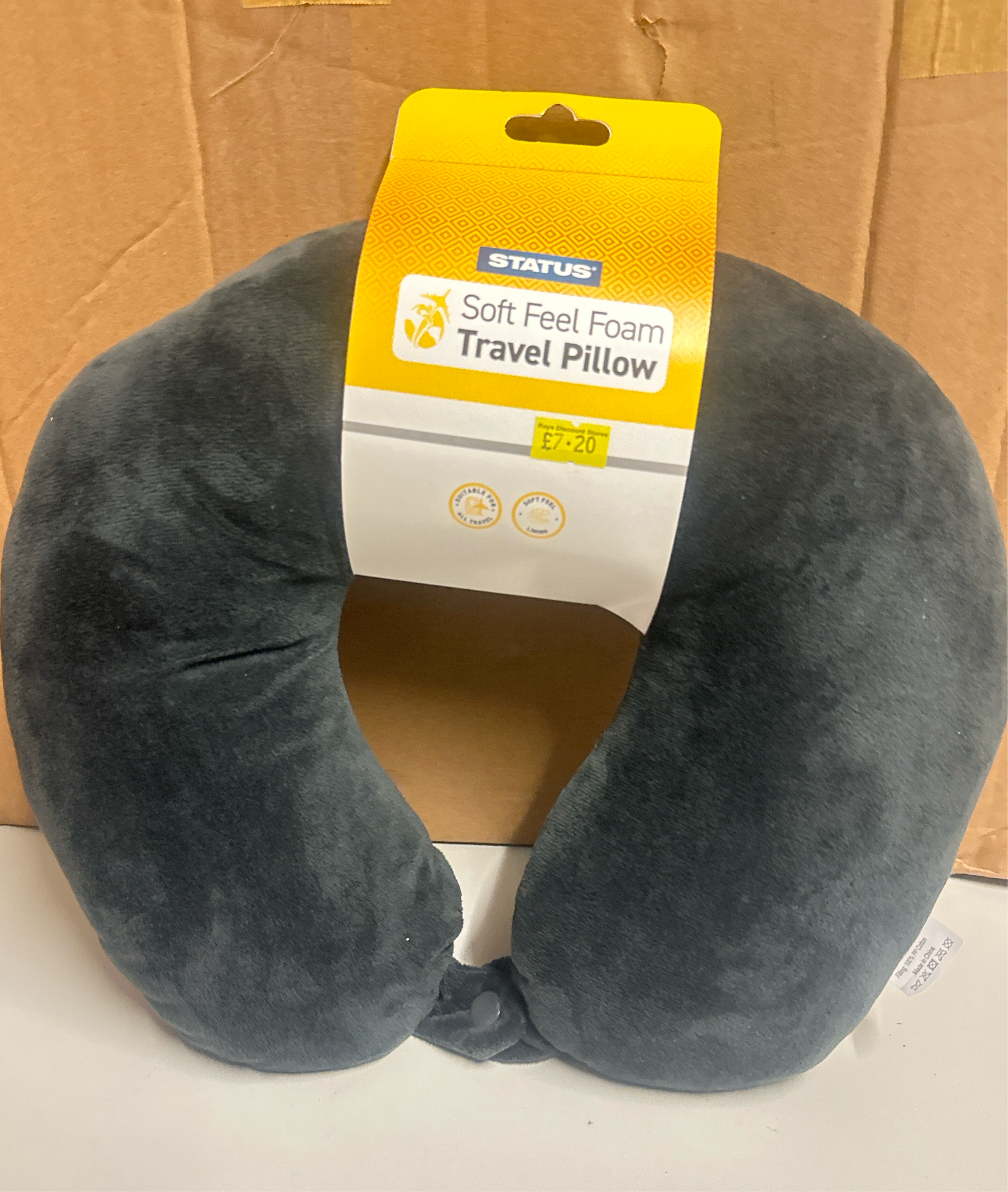 Status Soft Feel Foam Travel Pillow