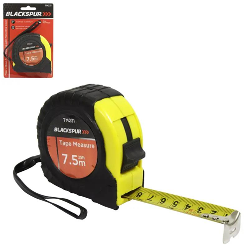 Blackspur 7.5m X 24mm Tape Measure With Protective Cover