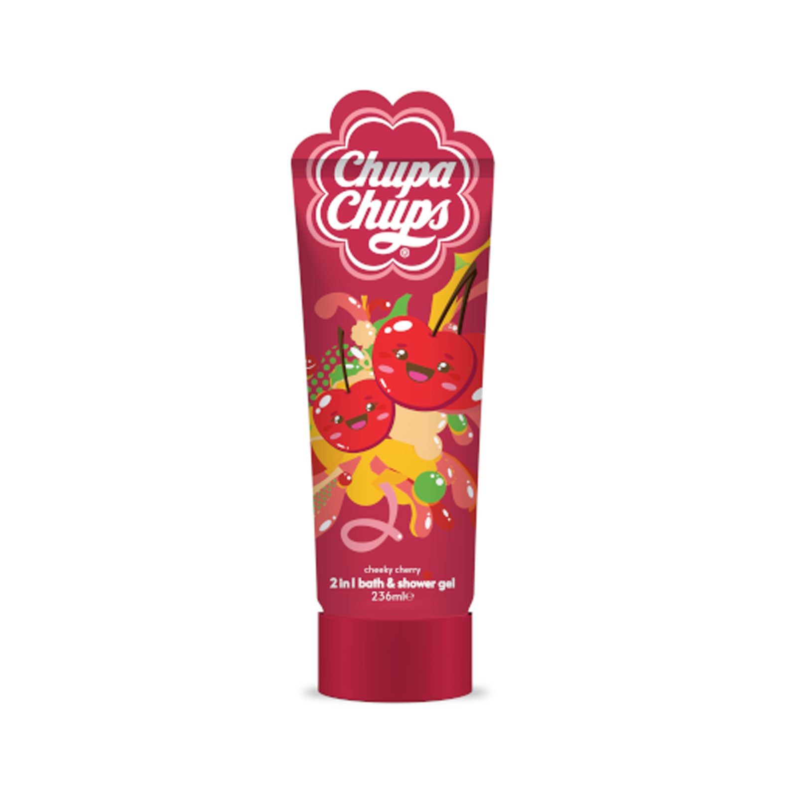 Buy Chupa Chups 2in1 Bath & Shower Gel Cherry 236ml - Premium Quality Toiletries Online - Product Image