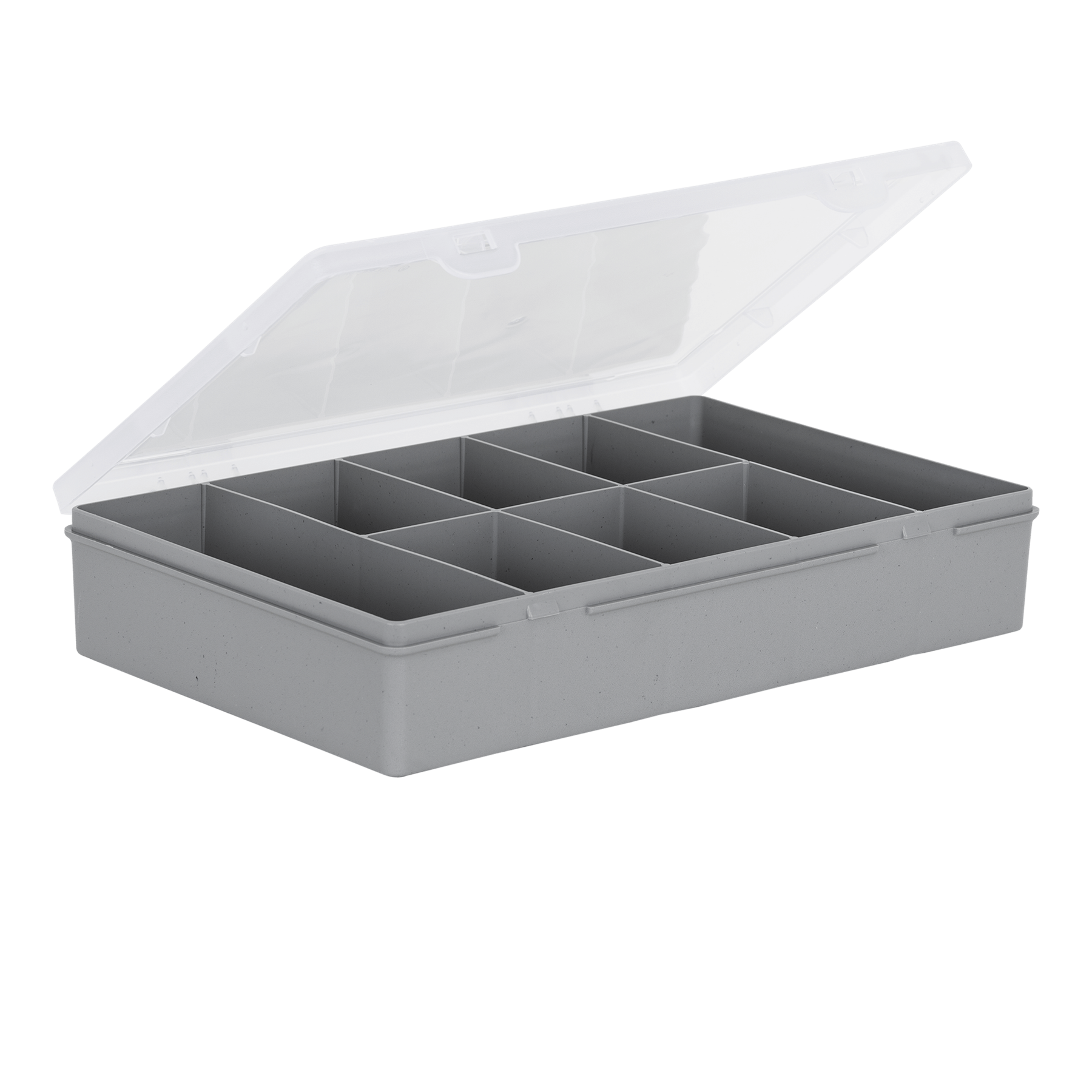 Wham Organiser 3.01 29cm Box 8 Divs Upcycle Soft Grey/Clear