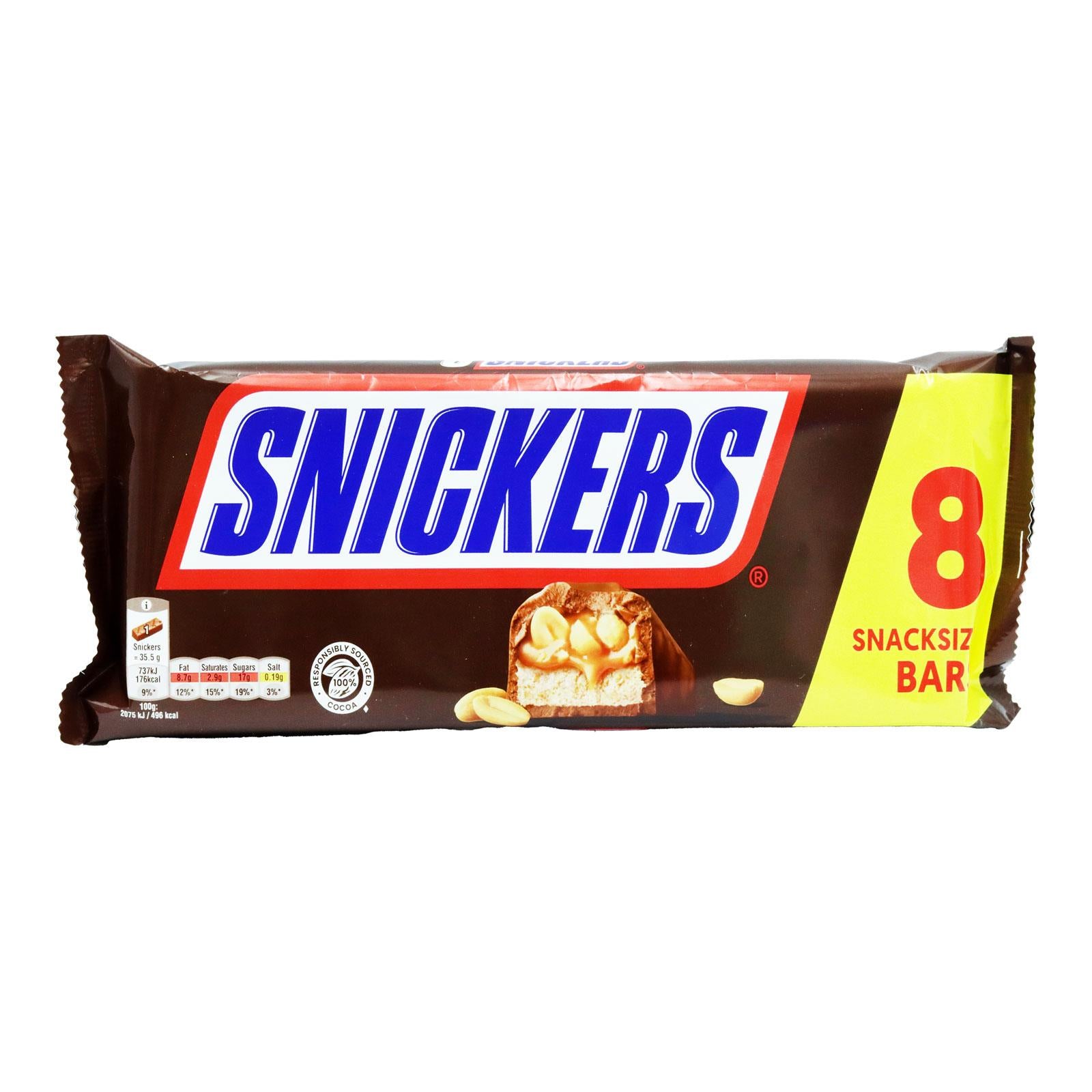 Snickers Bar Snacksize 8pk 05/04/26