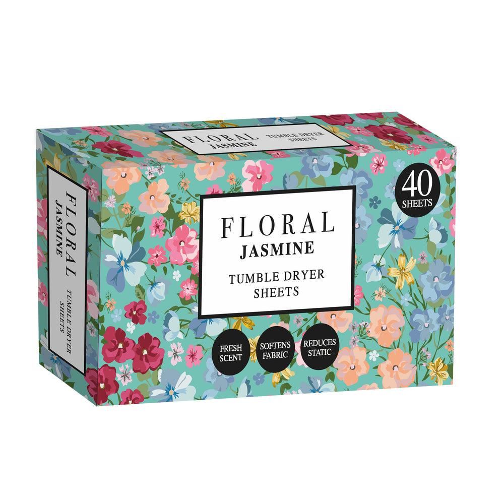 Floral Tumble Dryer Sheets 40 Pack – Fresh Laundry Fragrance Sheets | Orchid, Gardenia, Jasmine & Magnolia Scents Available