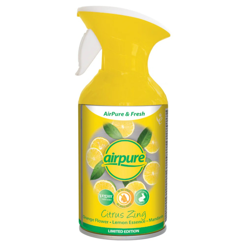 AirPure & Fresh Air Freshener Spray Citrus Zing , 250ml