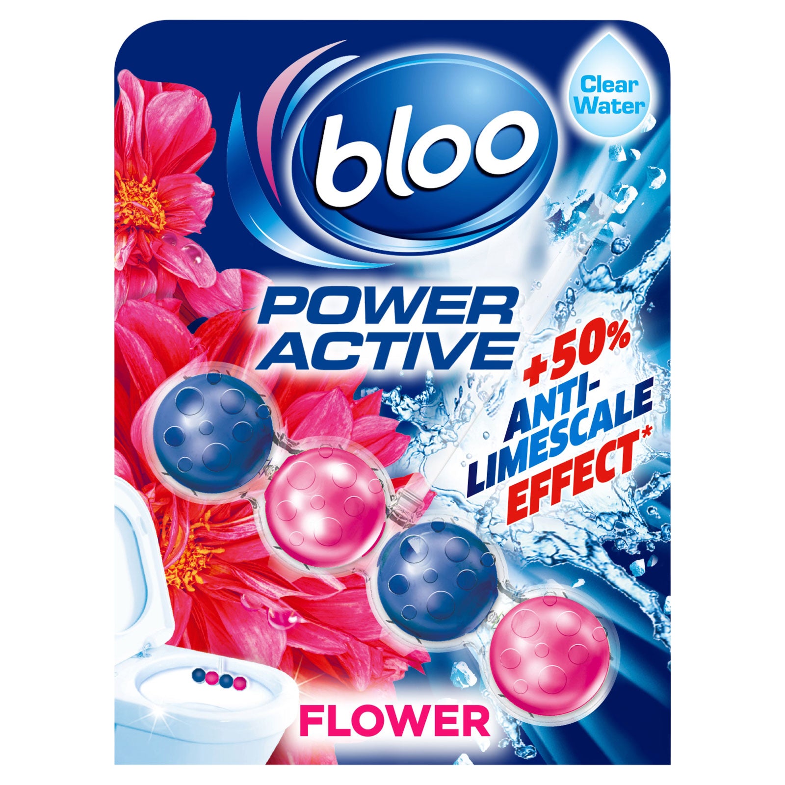 Bloo Toilet Rim Block Flowers 50g