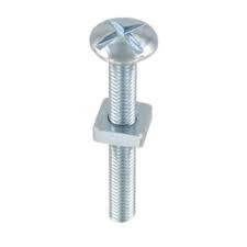 Fastpak 6 x 25 Roofing Bolts & Nuts Zinc