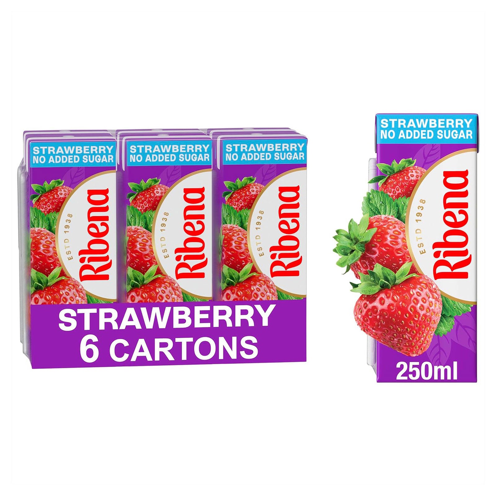 Ribena Strawberry Juice Packs 250ml