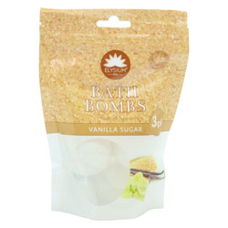 Buy Elysium Spa Bath Bombs Vanilla Sugar 3's X 50g - Premium Quality Toiletries Online - Product Image