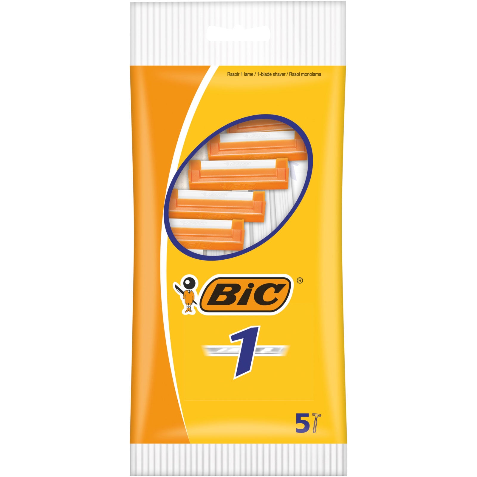 Bic Razor Pacote 5 BIC Razors 5 Pack Disposable Shaving Razors for Men & Women, Smooth ...