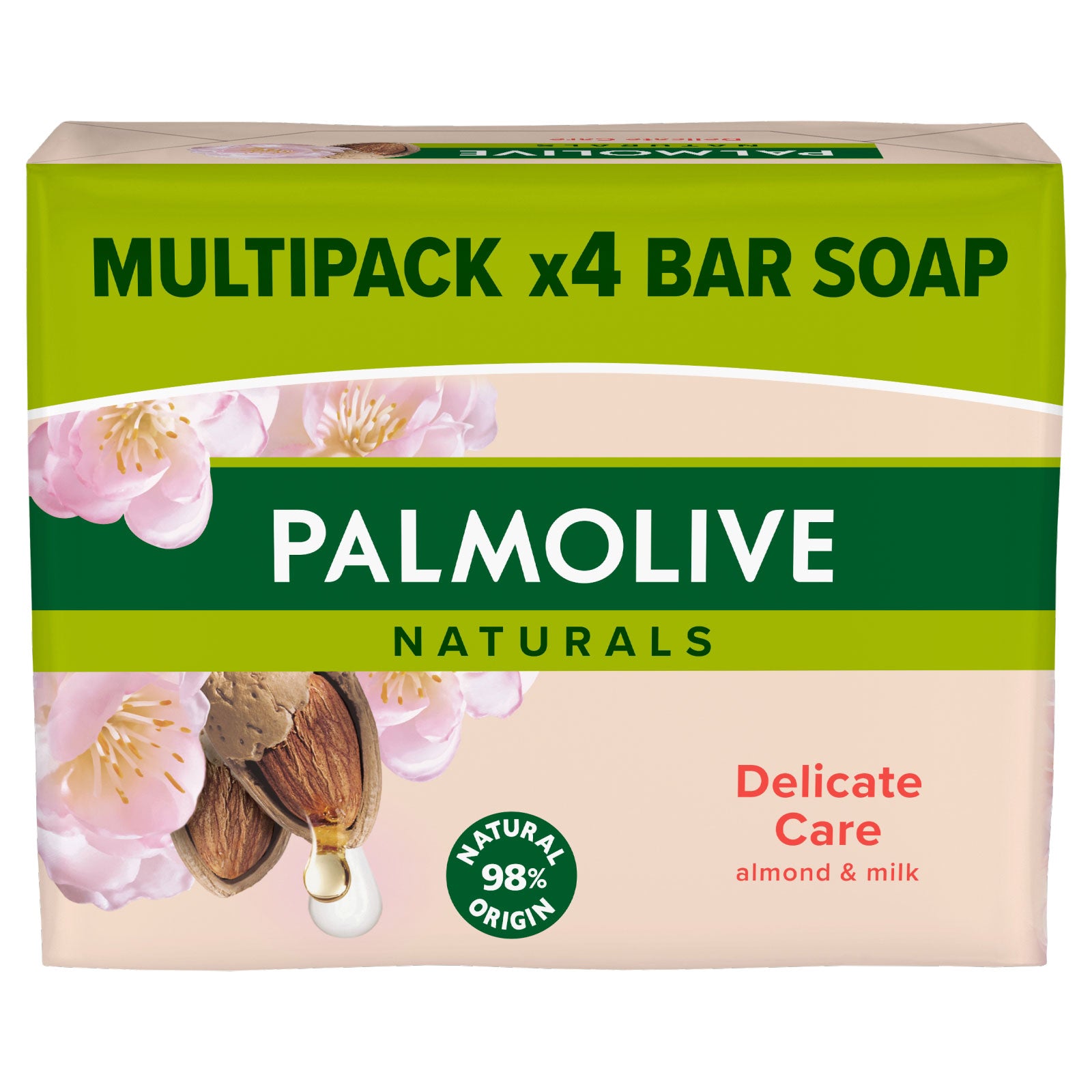 Palmolive Soap Almond & Milk x4 Bar