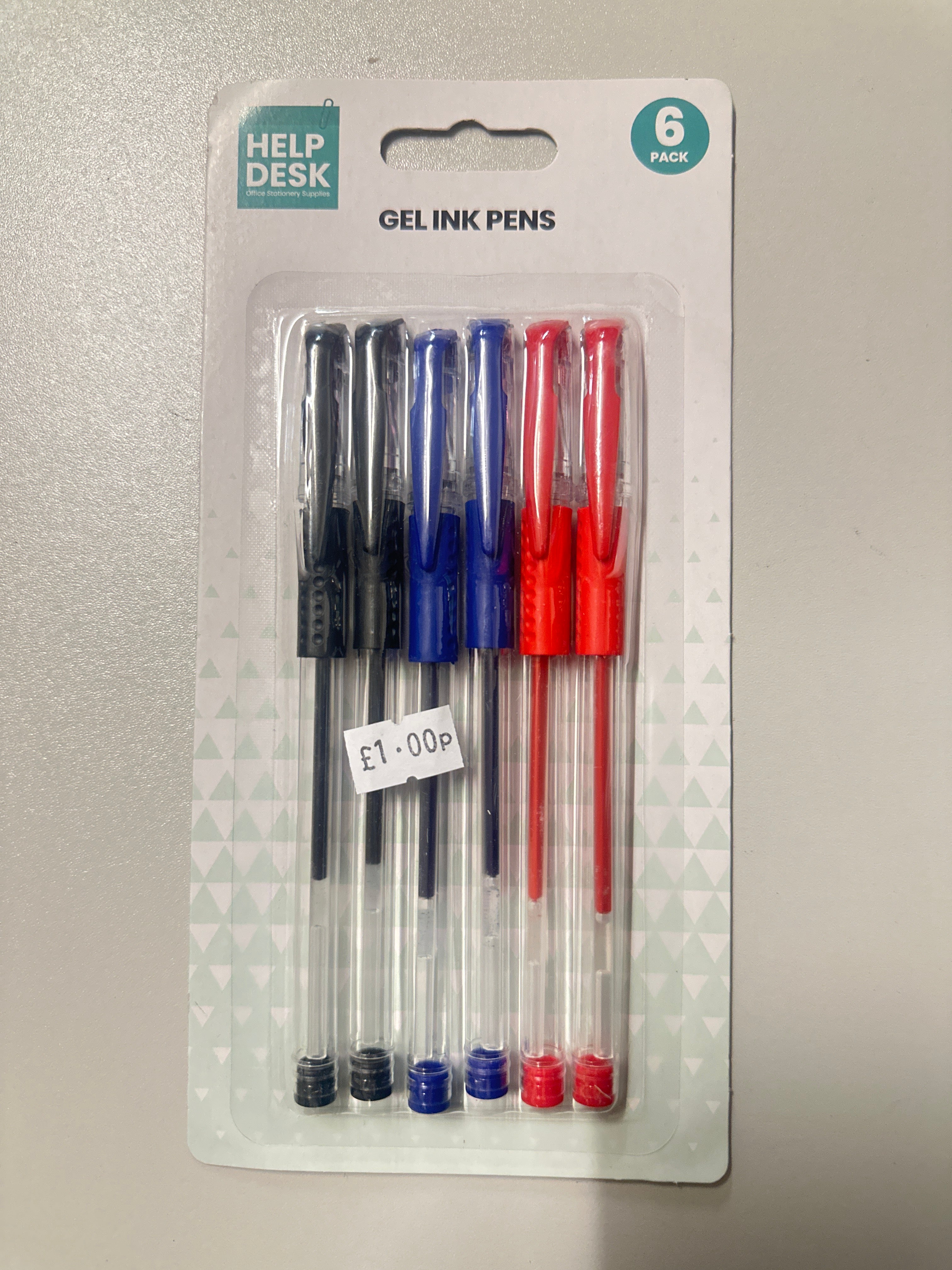 Gel Ink Pen Multi Colour 6pk