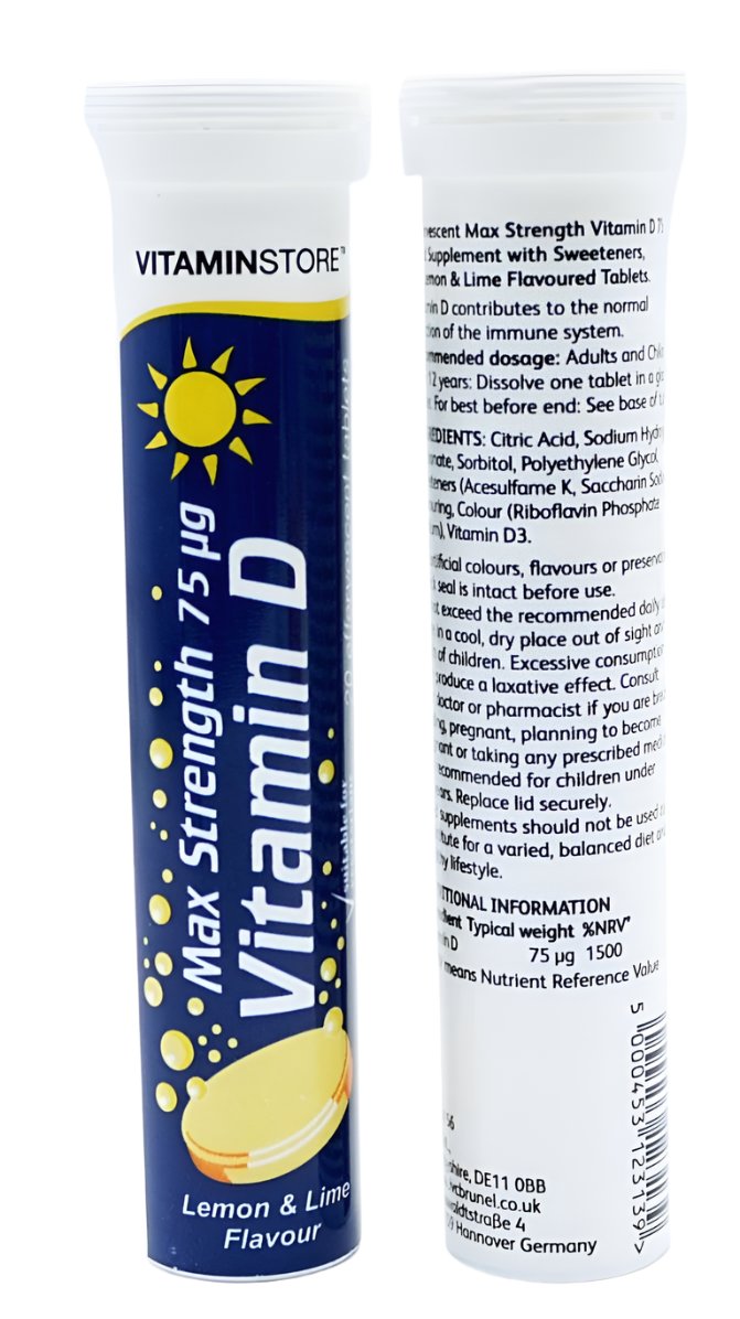 VitaminStore Vitamin D Max Strength Lemon & Lime Flavour