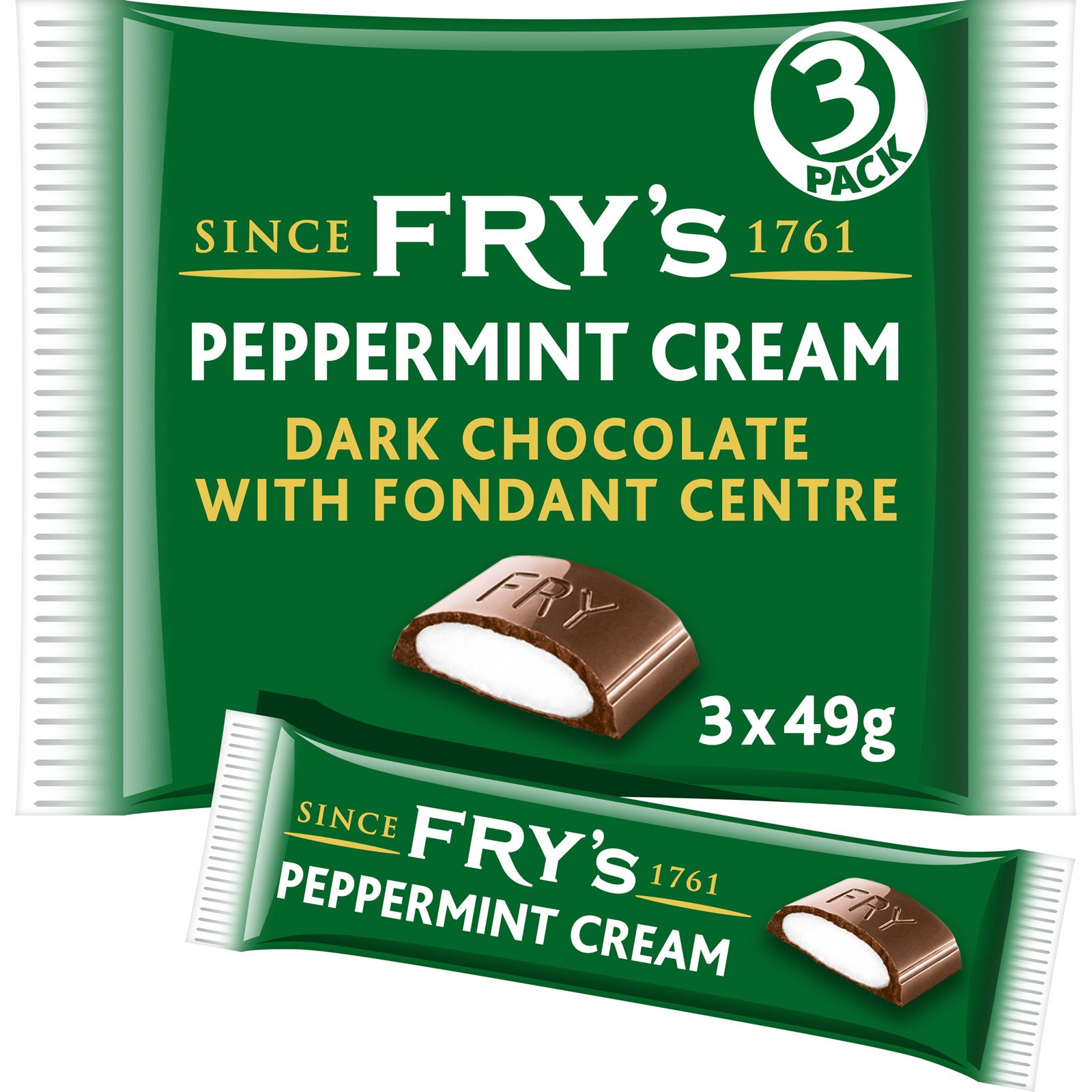 Fry's Peppermint Cream 3 Pack 147g 20/06/2024