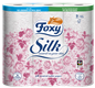 Foxy Silk | Toilet Paper 200 Sheets x 45 Rolls | 3 Ply High Thickness | Recyclable Packaging Made with Recycled Plastic