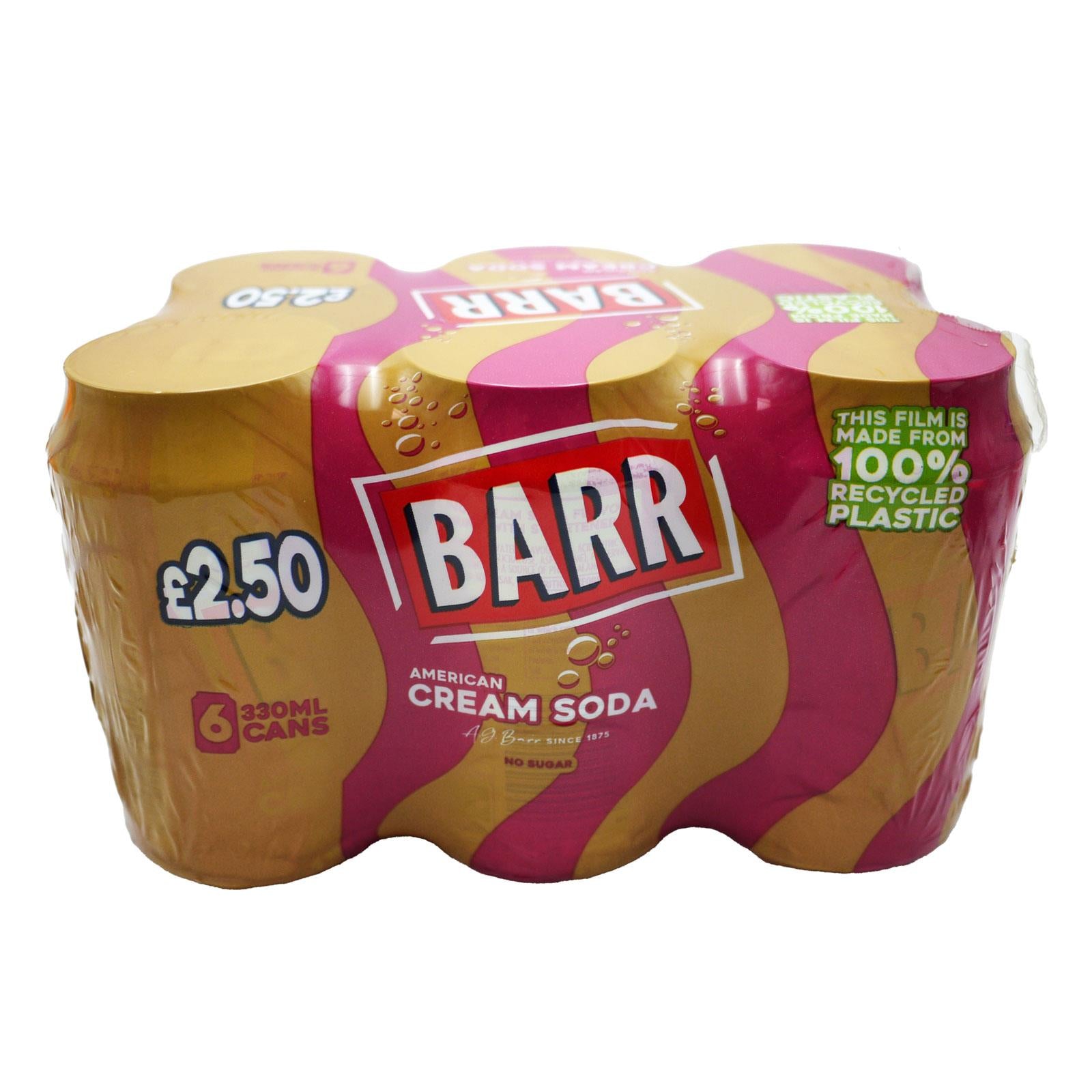 6 Pack Barr Cream Soda Pm £2.50