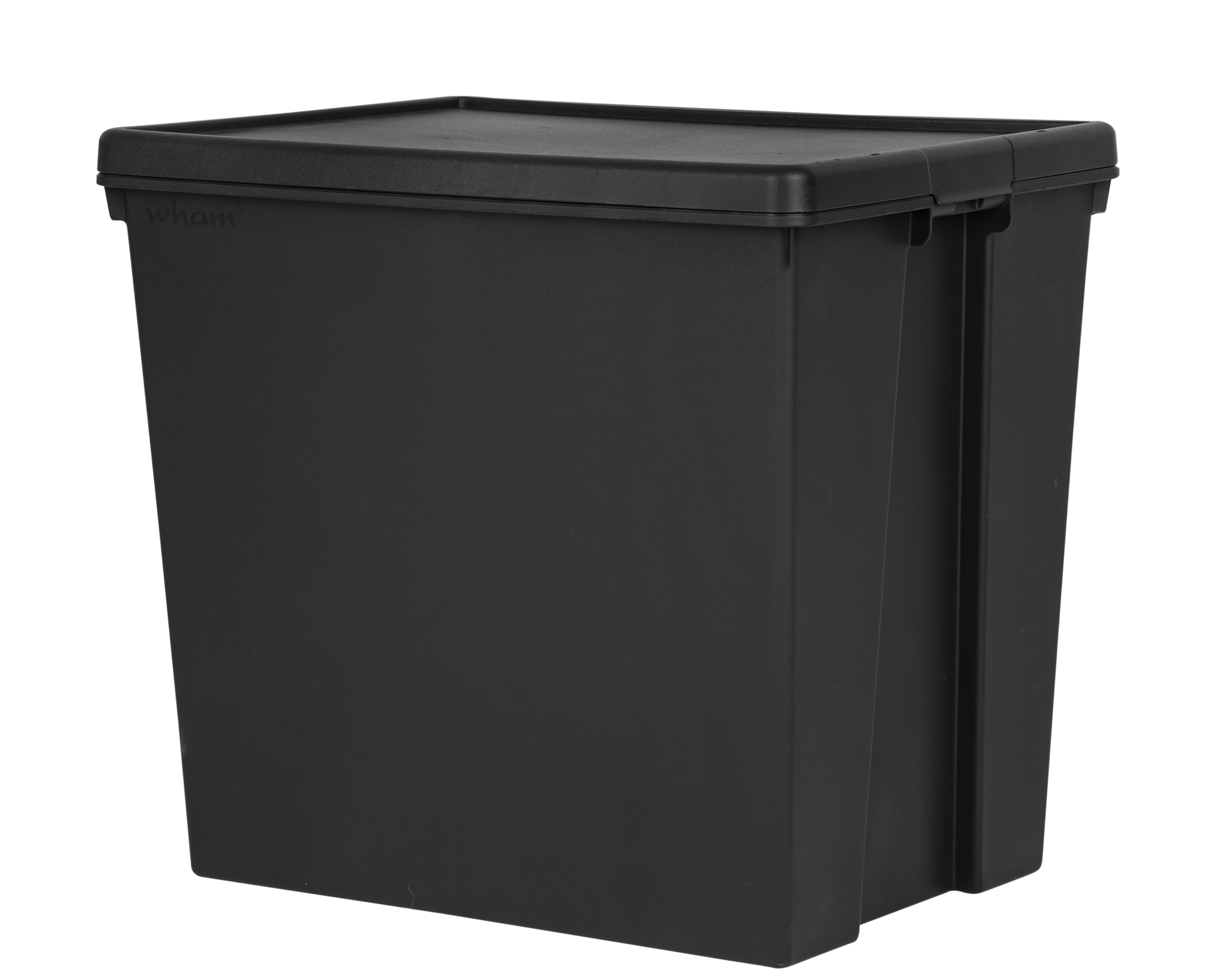 Wham® Bam 154L H.Duty Box & Lid Black Recycled