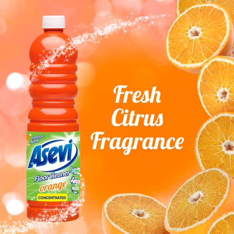 Asevi Floor Cleaner Orange Concentrated 1L