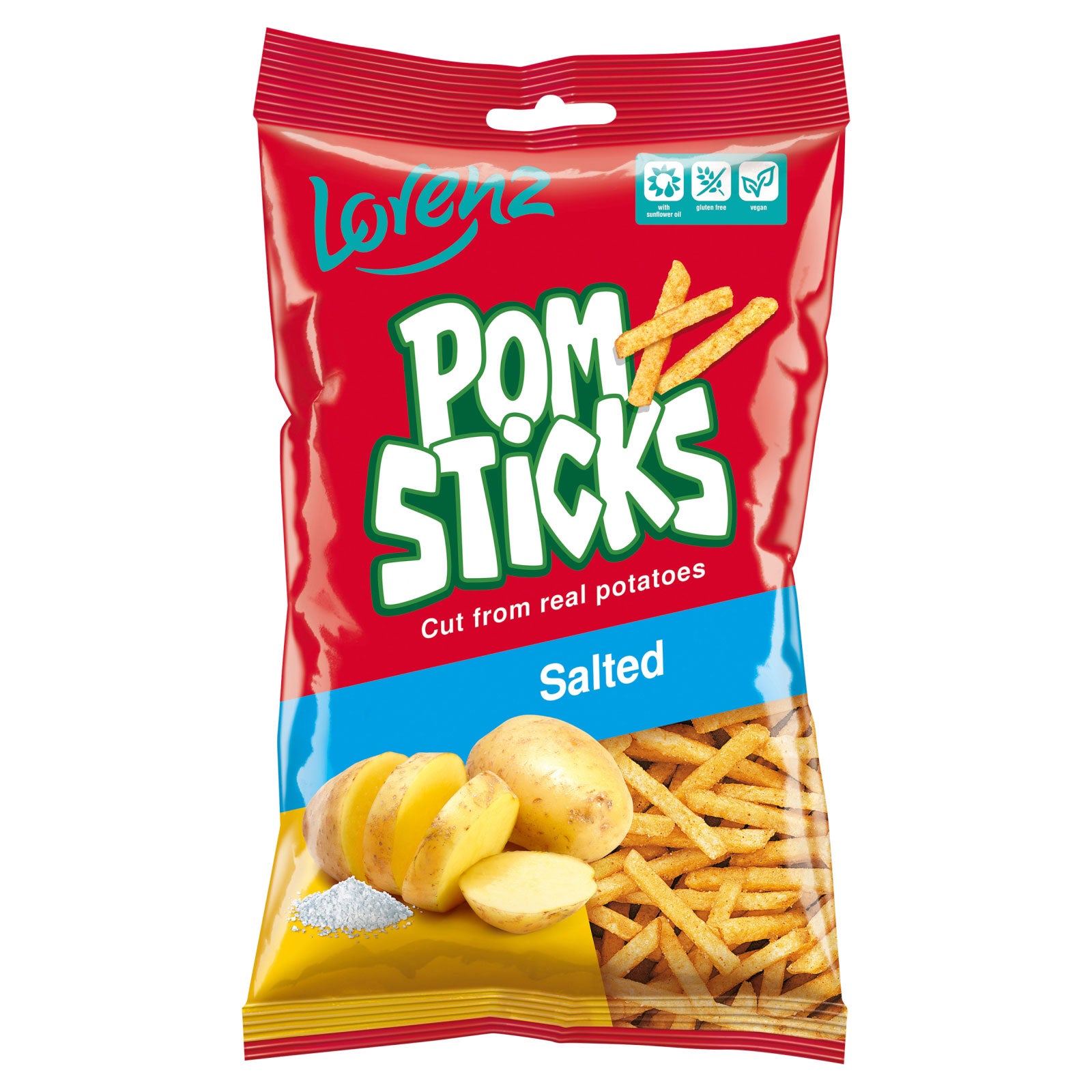 Lorenz Snack-World Pomsticks Salted Gaselzen 85g