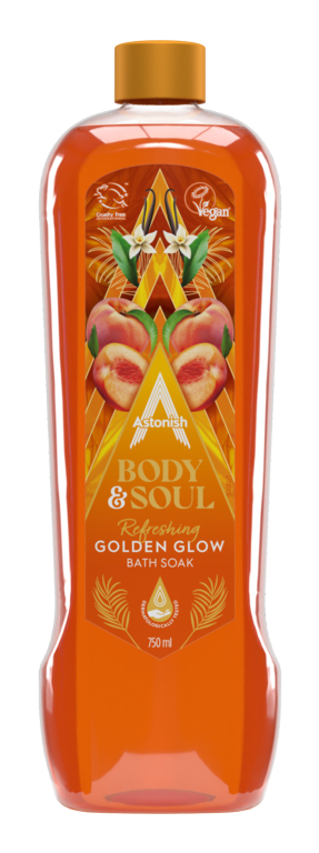 Astonish Body & Soul Refreshing Golden Glow Bath Soak 950ml