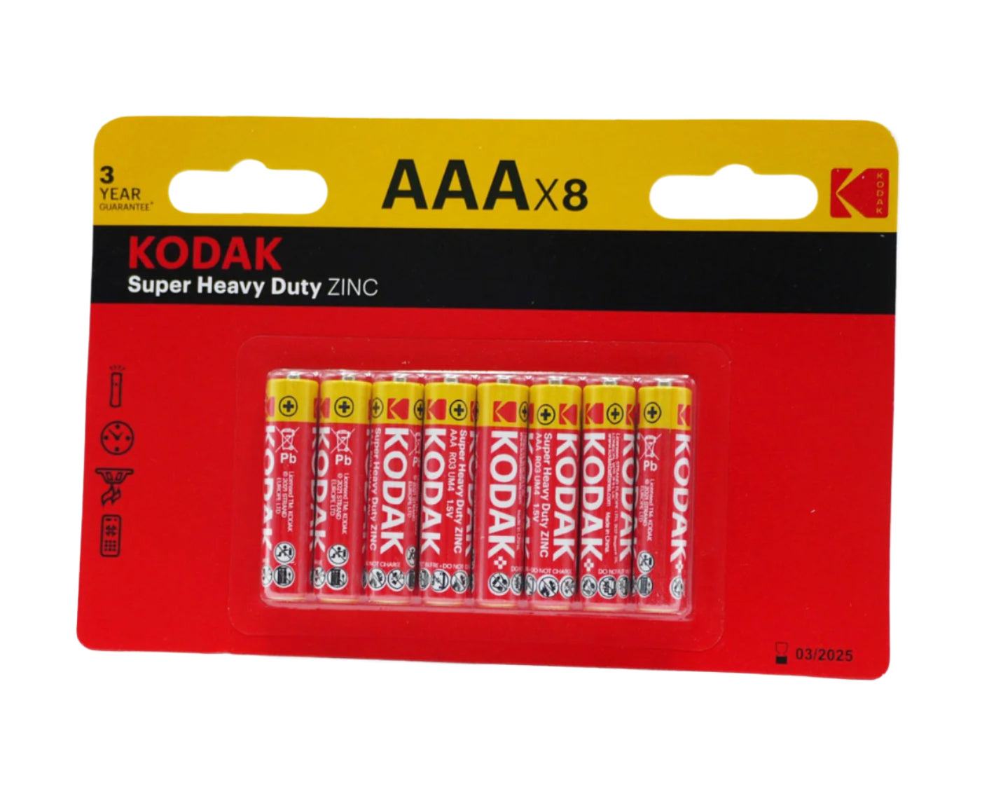 Kodak Super Heavy Duty AA Batteries 8pk