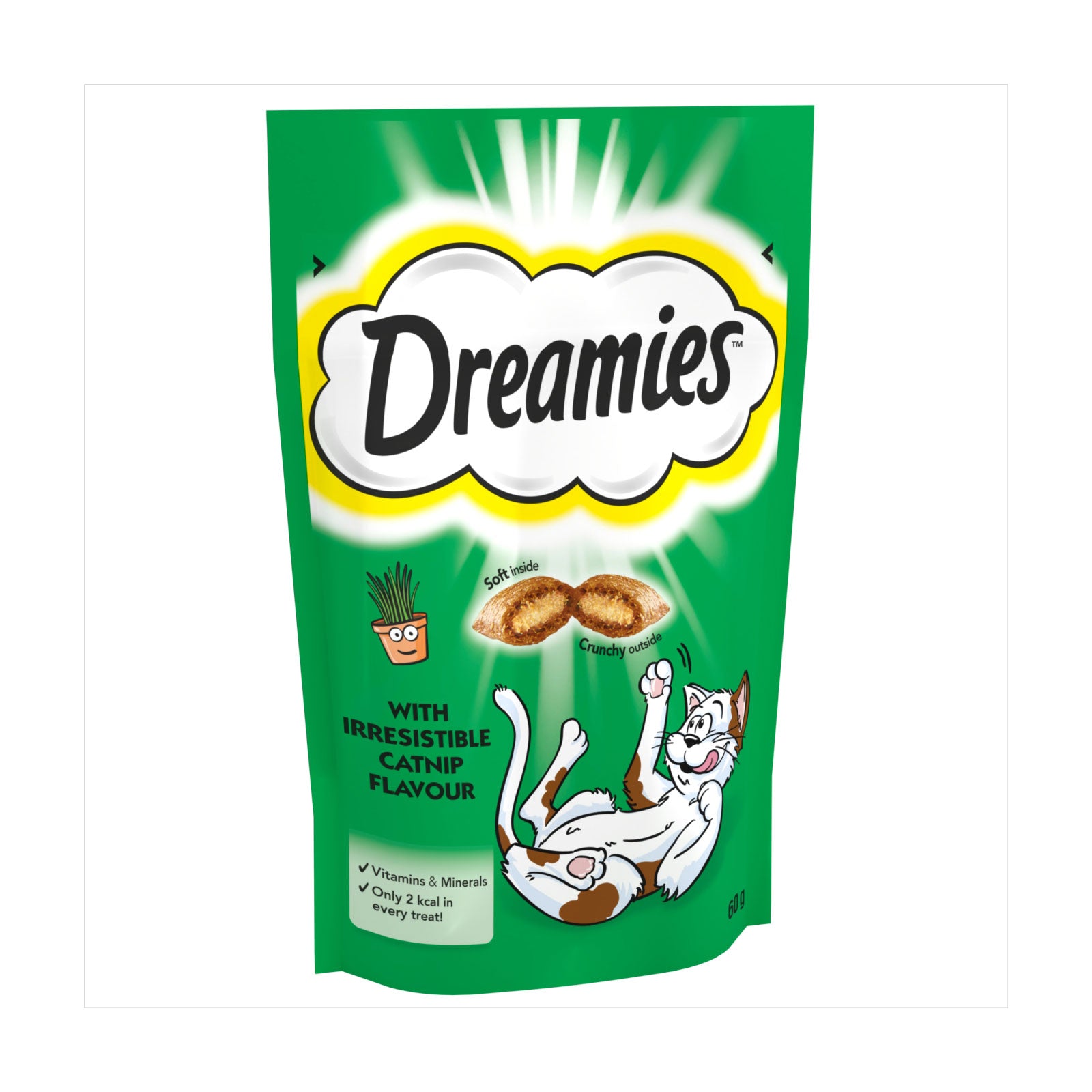 Dreamies Catnip Flavour Cat Treats 60g