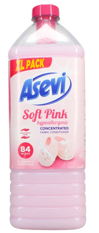 Asevi Soft Pink Hypoallergenic Concentrated Fabric Conditioner 84 Washes