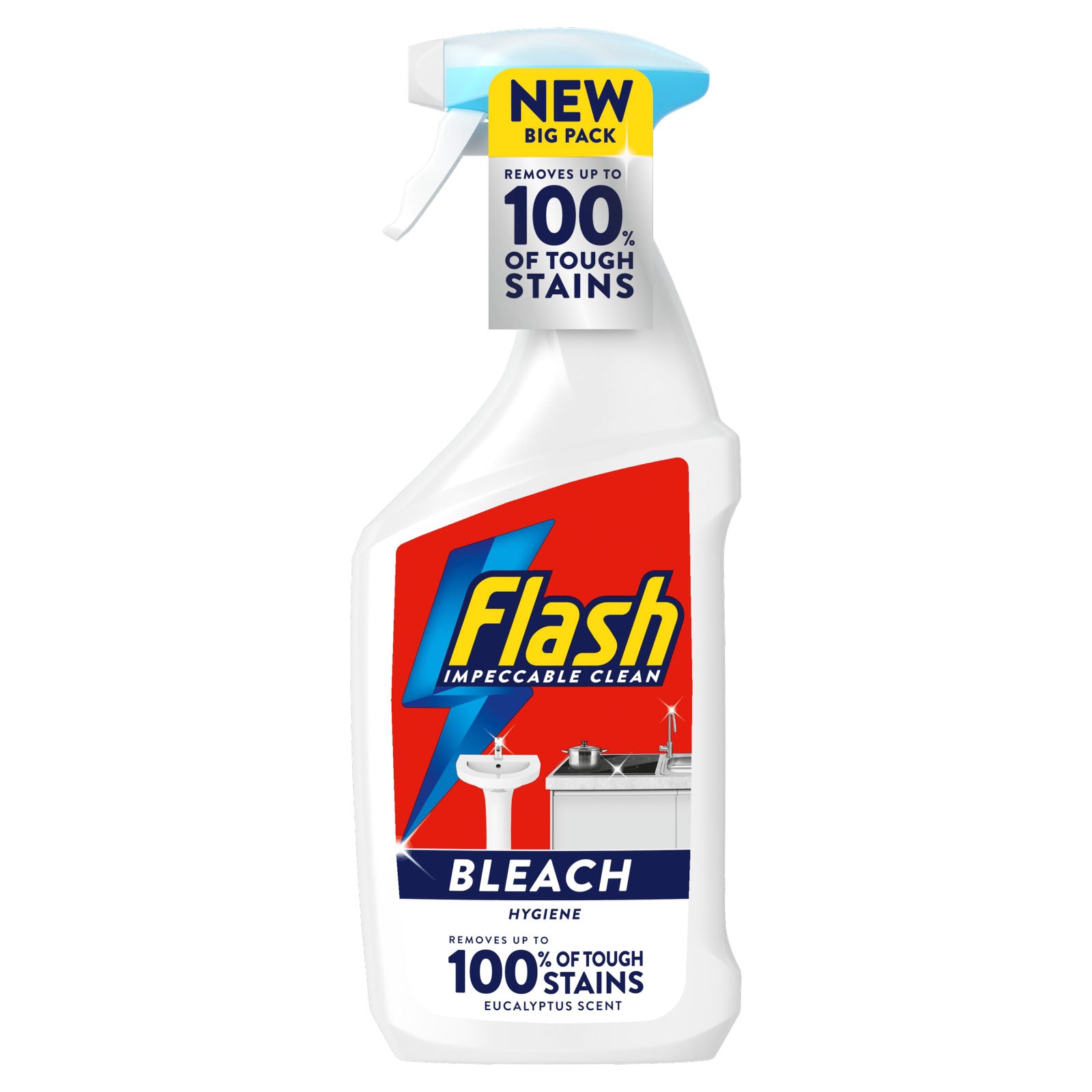 Flash Spray With Bleach Hygiene 800ml