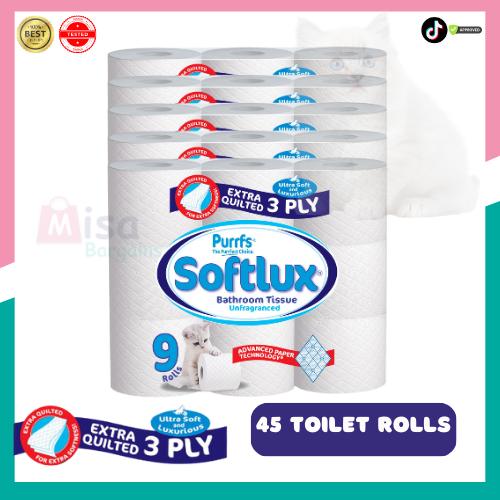 Softlux 3-Ply Premium Toilet Rolls (90-Pack)