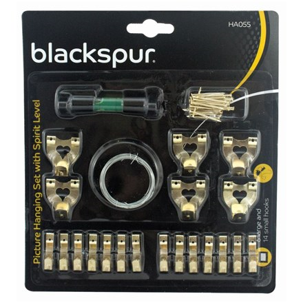 Blackspur Picture Hanging Set And Spirit Level