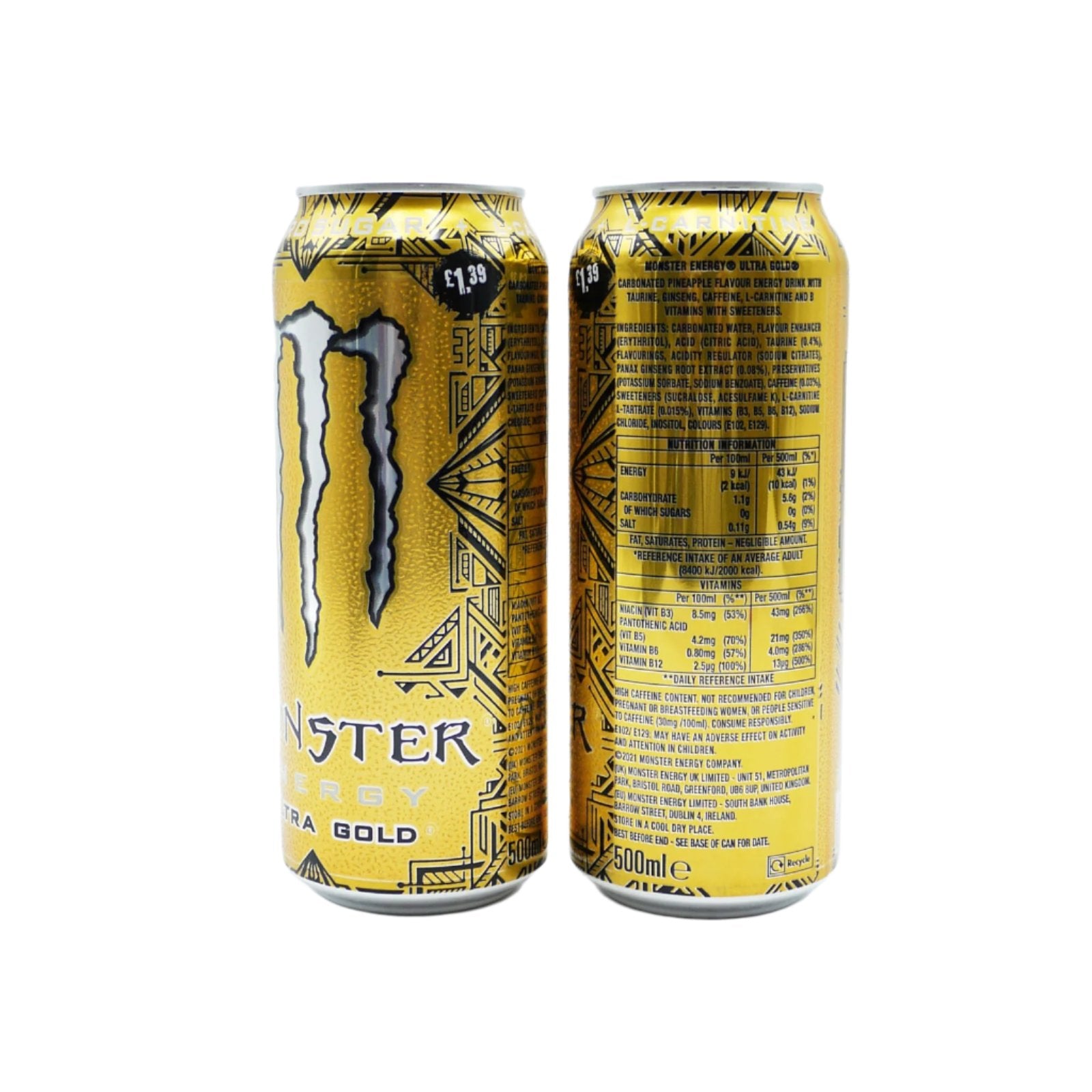 Monster Energy Drink Ultra Gold 500ml